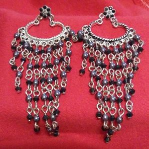 Silver earrings